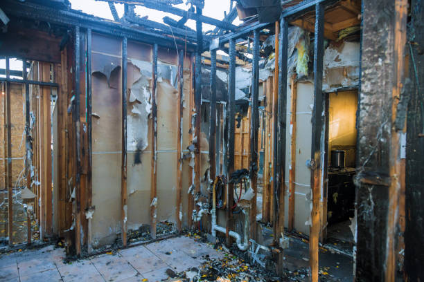 Professional Emergency Fire Cleanup technician working in Walkerton, IN